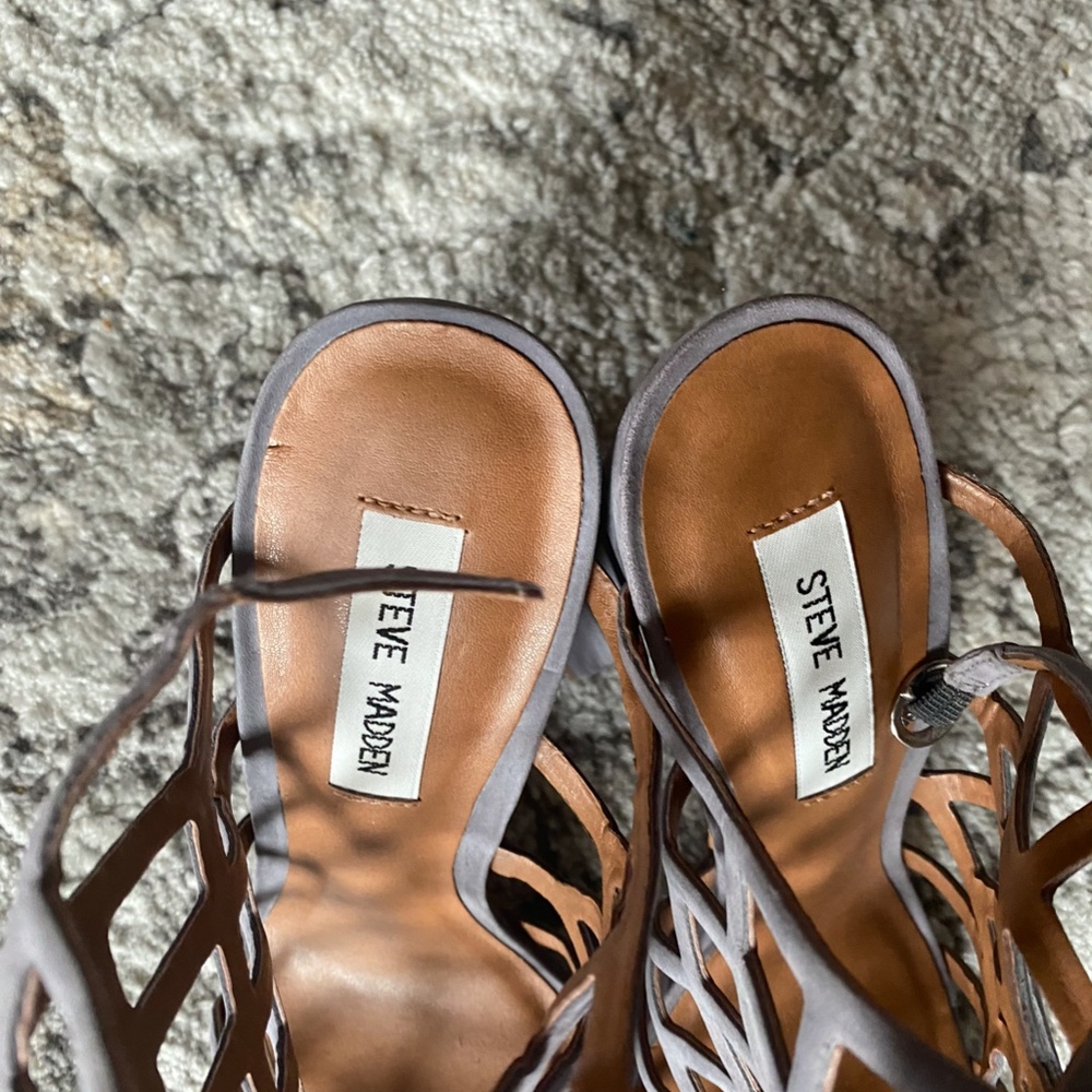 Steve Madden Slither Heel Sandal Leather - Picture 4 of 10